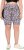 Ulla Popken Leopard Print Quick Drying Shorts Black - Jeans & Broeken in Grote Maten – Plus Size - 