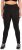 Ulla Popken Straight Leg Quick Drying Leggings Black - Jeans & Broeken in Grote Maten – Plus Size - 