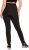 Ulla Popken Straight Leg Quick Drying Leggings Black - Jeans & Broeken in Grote Maten – Plus Size - 