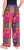 Ulla Popken Tile Print Wide Leg Palazzo Pants Purple - Jeans & Broeken in Grote Maten – Plus Size - 