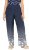 Ulla Popken Dot Gradient Wide Leg Elastic Waist Palazzo Pants Grey - Jeans & Broeken in Grote Maten – Plus Size - 