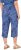 Ulla Popken Italy Print Elastic Waist Culottes Blue - Jeans & Broeken in Grote Maten – Plus Size - 