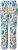 Ulla Popken Italy Print Elastic Waist Pants White - Jeans & Broeken in Grote Maten – Plus Size - 