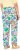 Ulla Popken Italy Print Elastic Waist Pants White - Jeans & Broeken in Grote Maten – Plus Size - 