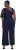 Ulla Popken Asymmetric Lace Panel Jumpsuit Navy - Jeans & Broeken in Grote Maten – Plus Size - 