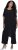 Ulla Popken Layered Chiffon Wrap Jumpsuit Grey - Jeans & Broeken in Grote Maten – Plus Size - 