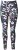 Ulla Popken Quick Drying Botanical Print Sport Leggings Black - Jeans & Broeken in Grote Maten – Plus Size - 