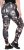 Ulla Popken Abstract Print Quick Dry Sports Leggings Black - Jeans & Broeken in Grote Maten – Plus Size - 