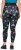 Ulla Popken Quick Drying Celestial Print Sport Leggings Black - Jeans & Broeken in Grote Maten – Plus Size - 