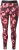 Ulla Popken Abstract Flower Print Performance Leggings Red - Jeans & Broeken in Grote Maten – Plus Size - 