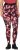 Ulla Popken Abstract Flower Print Performance Leggings Red - Jeans & Broeken in Grote Maten – Plus Size - 
