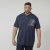 North Latitude 61130 Piqué Poloshirt met Borstprint Marineblauw - Polo shirts - Grote Maten Poloshirts Heren