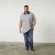 North Latitude 61136 Gestreept Garen-Geverfd Poloshirt Marineblauw - Polo shirts - Grote Maten Poloshirts Heren