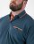 D555 Harvey Pique with Jacquard Collar & Cuffs Polo Teal - Polo shirts - Grote Maten Poloshirts Heren