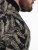 D555 Palmer Leaf Printed Jacquard Collar & Cuff Chest Pocket Polo Black - Polo shirts - Grote Maten Poloshirts Heren