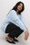 Kaffe Curve Lini Knit Trui Celestial Blue - Sweaters & hoodies - 