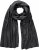 Ulla Popken Virgin Wool Cashmere Mix Scarf Black - Accessoires - 