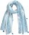 Ulla Popken Greek Stripe Tasseled Scarf Blue - Accessoires - 
