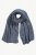 Ulla Popken Heather Knit Wool Blend Scarf Navy - Accessoires - 