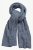 Ulla Popken Heather Knit Wool Blend Scarf Navy - Accessoires - 