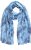 Ulla Popken Circle Print Scarf Blue - Accessoires - 