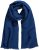 Ulla Popken Pleated Lightweight Scarf Dark Blue - Accessoires - 