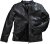 JP1880 Classic Biker Style Leather Jacket Black - Jassen - Grote Maten Herenjassen