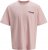Jack & Jones Fold Crew Neck T-Shirt Tickled Pink - T-shirts - Grote Maten T-shirts Heren