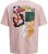 Jack & Jones Fold Crew Neck T-Shirt Tickled Pink - T-shirts - Grote Maten T-shirts Heren