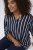 Kaffe Curve Sida Blouse Midnight/Krijt Strepen - Blouses & tunieken - 