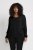 Kaffe Curve Ami Lange mouw Blouse Diepzwart - T-shirts - 