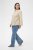 Kaffe Curve Josa Shirt Feather Grey Stripe - Blouseshirts - 