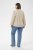 Kaffe Curve Josa Shirt Feather Grey Stripe - Blouseshirts - 