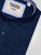 D555 Richard Oxford Overhemd Met Lange Mouwen TALL Navy - TALL hemden - 