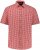 JP1880 Shirt Traditional Checked Short Sleeve Red - Hemden - Overhemden Grote Maten Heren