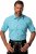JP1880 Shirt Traditional Short Sleeve Turquoise - Hemden - Overhemden Grote Maten Heren