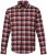 JP1880 Shirt Flannel Checked Long Sleeve Red TALL - HERENKLEDING MT-6XLT - Tall Kleding Heren