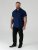 D555 James Oxford Overhemd Met Korte Mouwen TALL Navy - TALL hemden - 