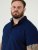 D555 James Oxford Overhemd Met Korte Mouwen TALL Navy - TALL hemden - 