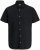 Jack & Jones Breeze Linen Short Sleeve Shirt Black - Hemden - Overhemden Grote Maten Heren