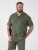 D555 Connor Stretch Cuban Collar Reosrt Short Sleeve Shirt Khaki - Hemden - Overhemden Grote Maten Heren