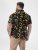 D555 Gordon Hawaiian AOP Cuvan Collar Resort Short Sleeve Black - Hemden - Overhemden Grote Maten Heren