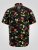 D555 Gordon Hawaiian AOP Cuvan Collar Resort Short Sleeve Black - Hemden - Overhemden Grote Maten Heren