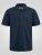 D555 Connor Stretch Cuban Collar Resort Short Sleeve Shirt Navy - Hemden - Overhemden Grote Maten Heren