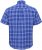 North Latitude 51145 Checked Short Sleeve Shirt Cobolt Blue - Shirts met korte mouwen - Grote Maten Overhemden Korte Mouw