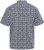 North Latitude 61114 Jersey Overhemd met All-Over Print Marineblauw - Hemden - Overhemden Grote Maten Heren