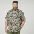 North Latitude 61357 Viscose Overhemd met All-Over Print Zwart - Hemden - Overhemden Grote Maten Heren
