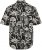 JP1880 Skull Pattern Jersey Short Sleeve Shirt Black - Hemden - Overhemden Grote Maten Heren
