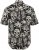 JP1880 Skull Pattern Jersey Short Sleeve Shirt Black - Hemden - Overhemden Grote Maten Heren