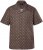 JP1880 Boxy Cuba Short Sleeve Shirt Brown - Hemden - Overhemden Grote Maten Heren
